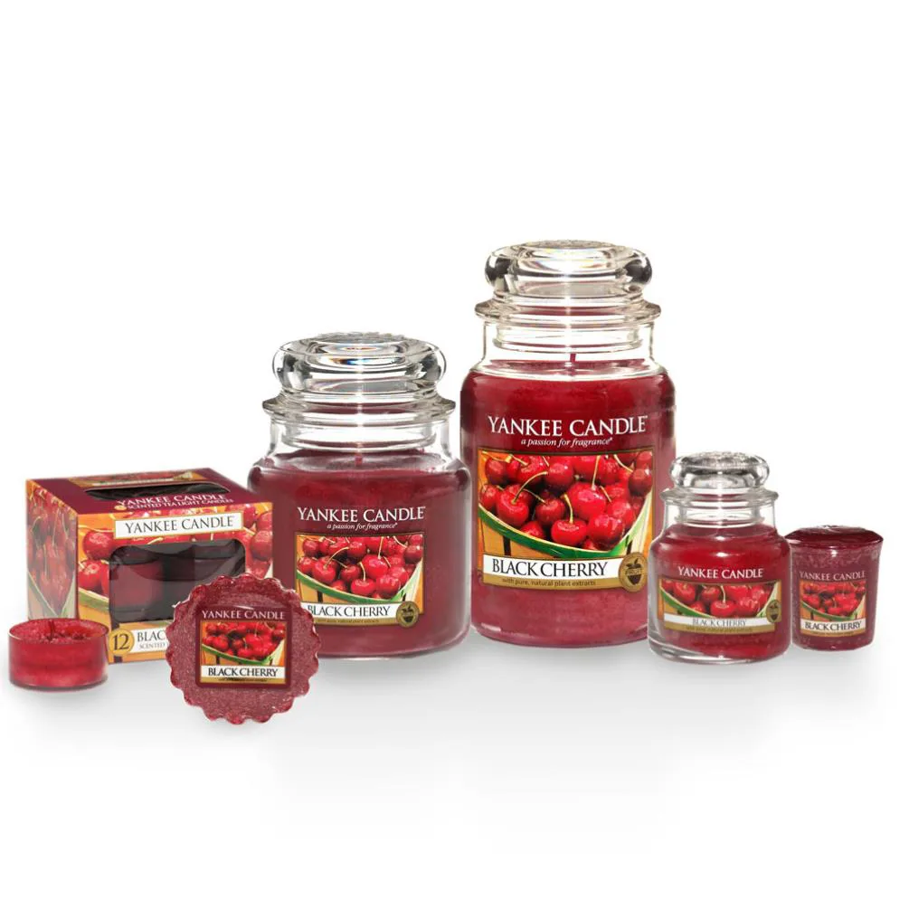 Yankee Candle Black Cherry Tea Lights (Pack of 12) Extra Image 1