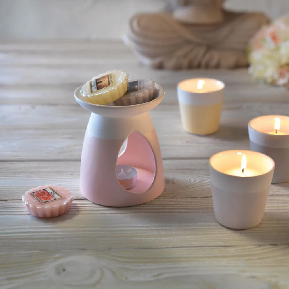 Yankee Candle Pastel Hue Pink Wax Melt Warmer Extra Image 2
