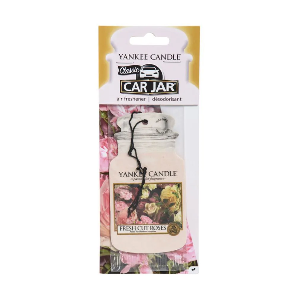 Yankee Candle Fresh Cut Roses Car Jar Air Freshener Extra Image 1