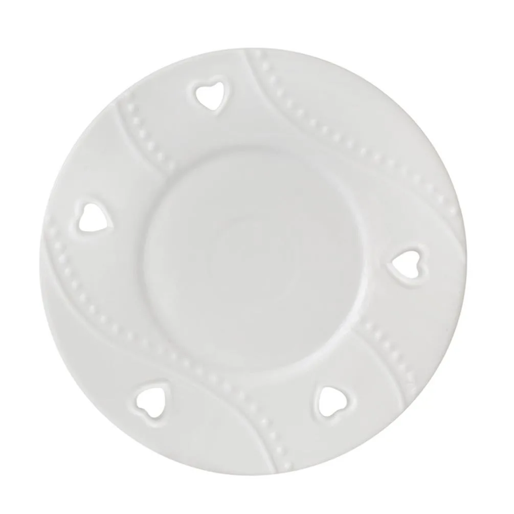 Yankee Candle White Hearts Large Shade & Tray Set Extra Image 2