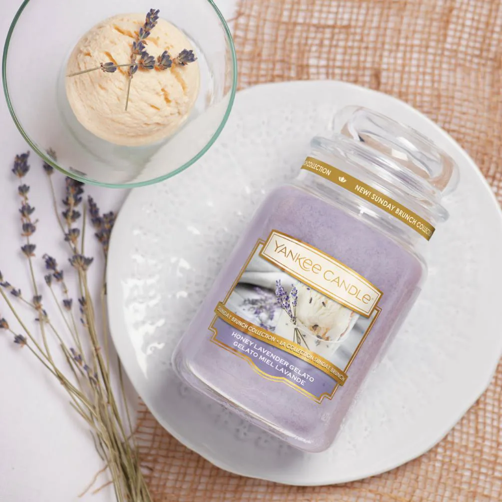 Yankee Candle Honey Lavender Gelato Large Jar Extra Image 1