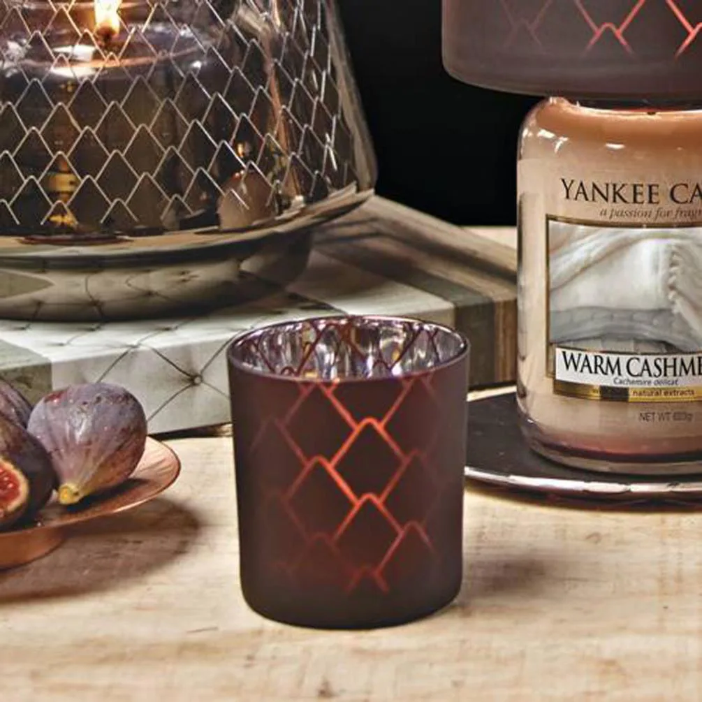 Yankee Candle Purple Modern Pinecone Votive Holder Extra Image 1