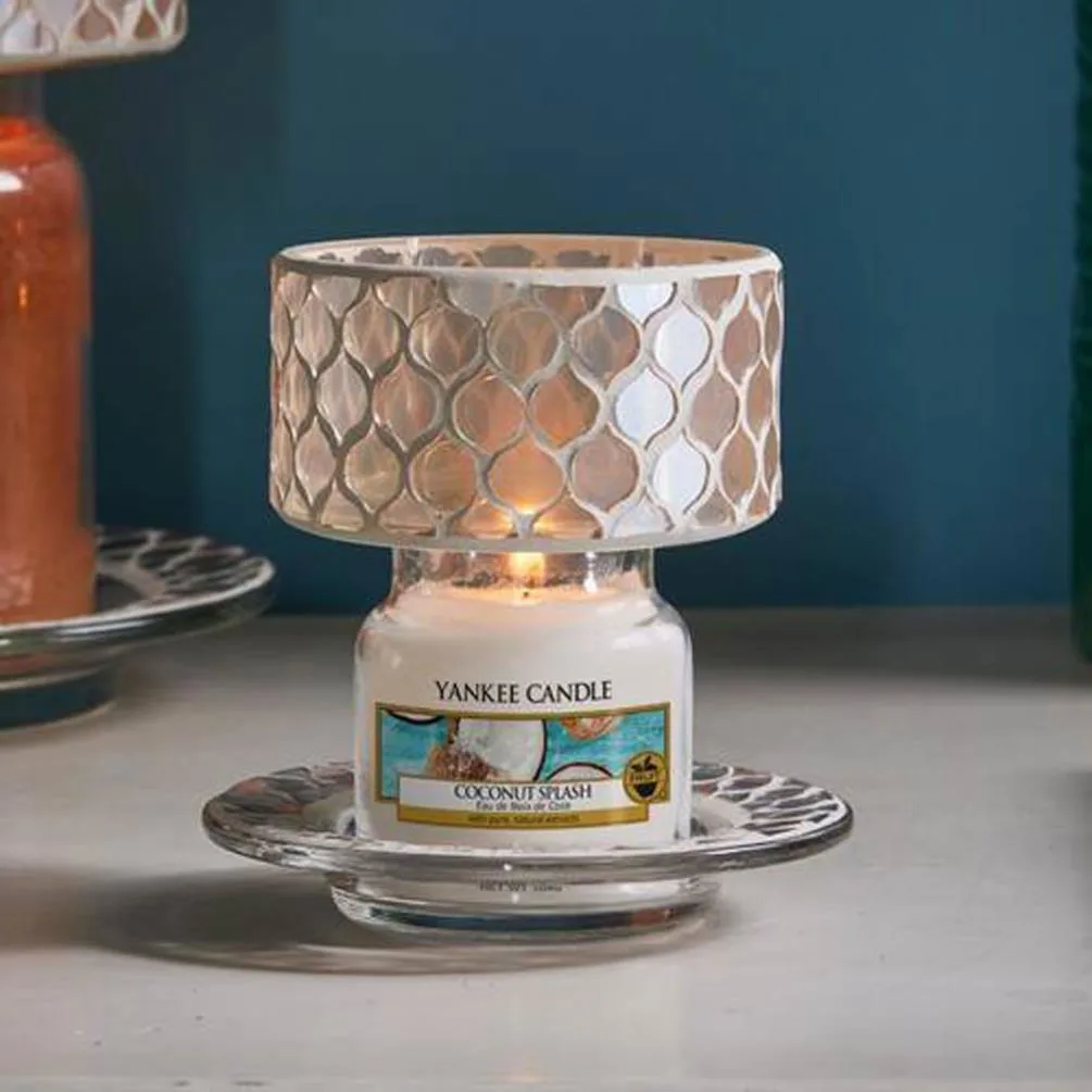 Yankee Candle Champagne Pearl Small Shade & Tray Set Extra Image 1
