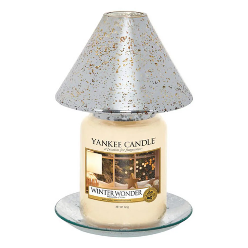 Yankee Candle Shimmer Glow Large Shade & Tray Set Extra Image 1