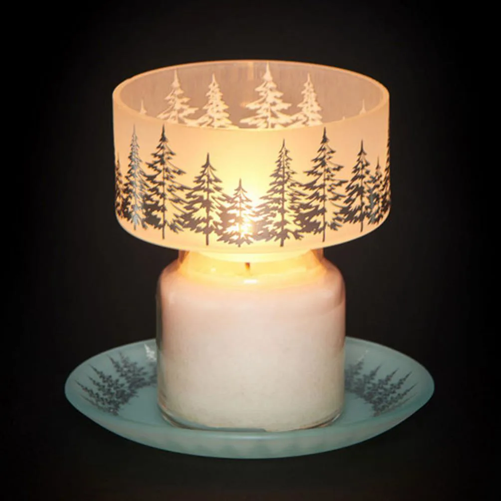 Yankee Candle Winter Trees Small Shade & Tray Set Extra Image 2