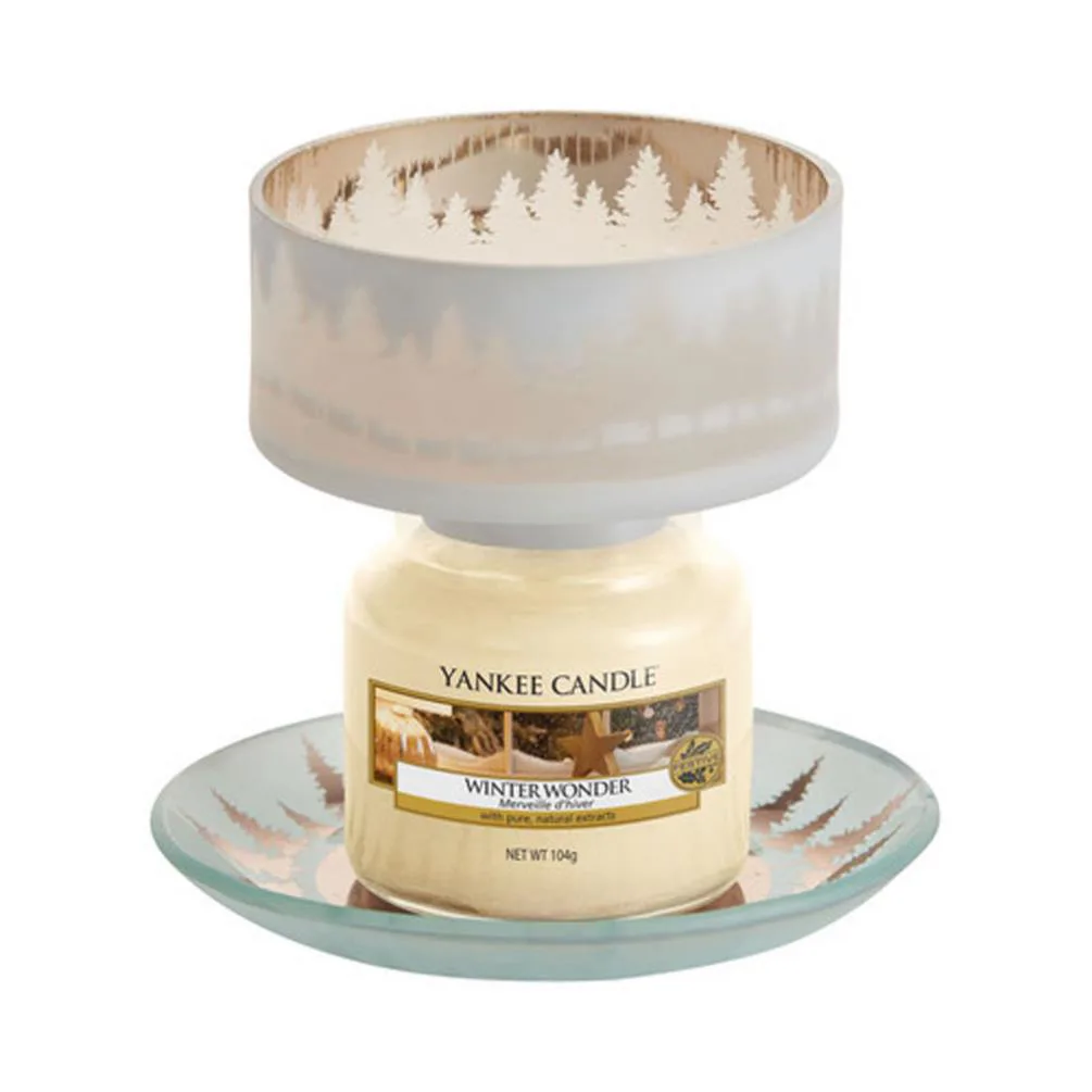 Yankee Candle Winterscape Small Shade & Tray Set Extra Image 1