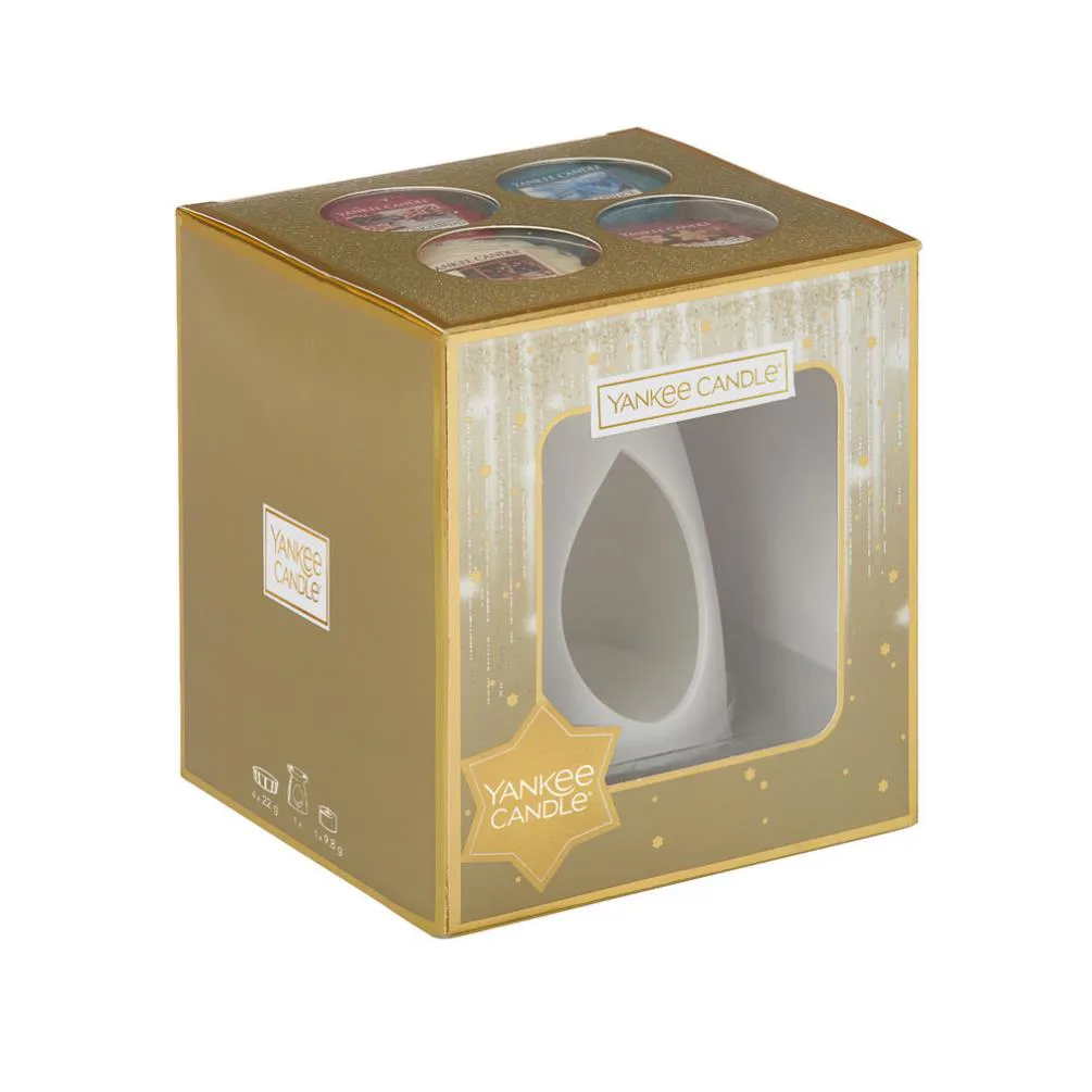 Yankee Candle Melt Warmer & 4 Wax Melts Gift Set Extra Image 1