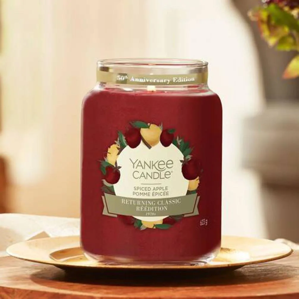 Yankee Candle Spiced Apple 1970’s LIMITED REEDITION Large Jar Extra Image 2