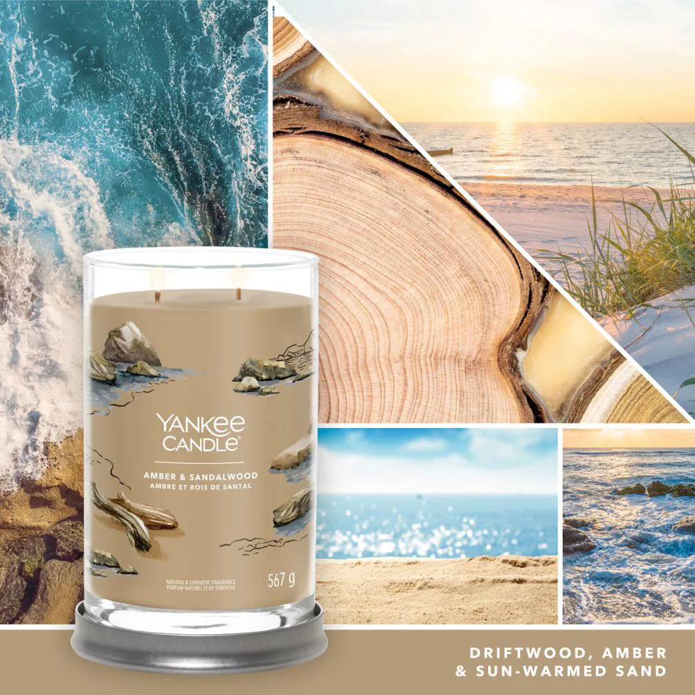 Yankee Candle Amber & Sandalwood Large Jar Extra Image 3