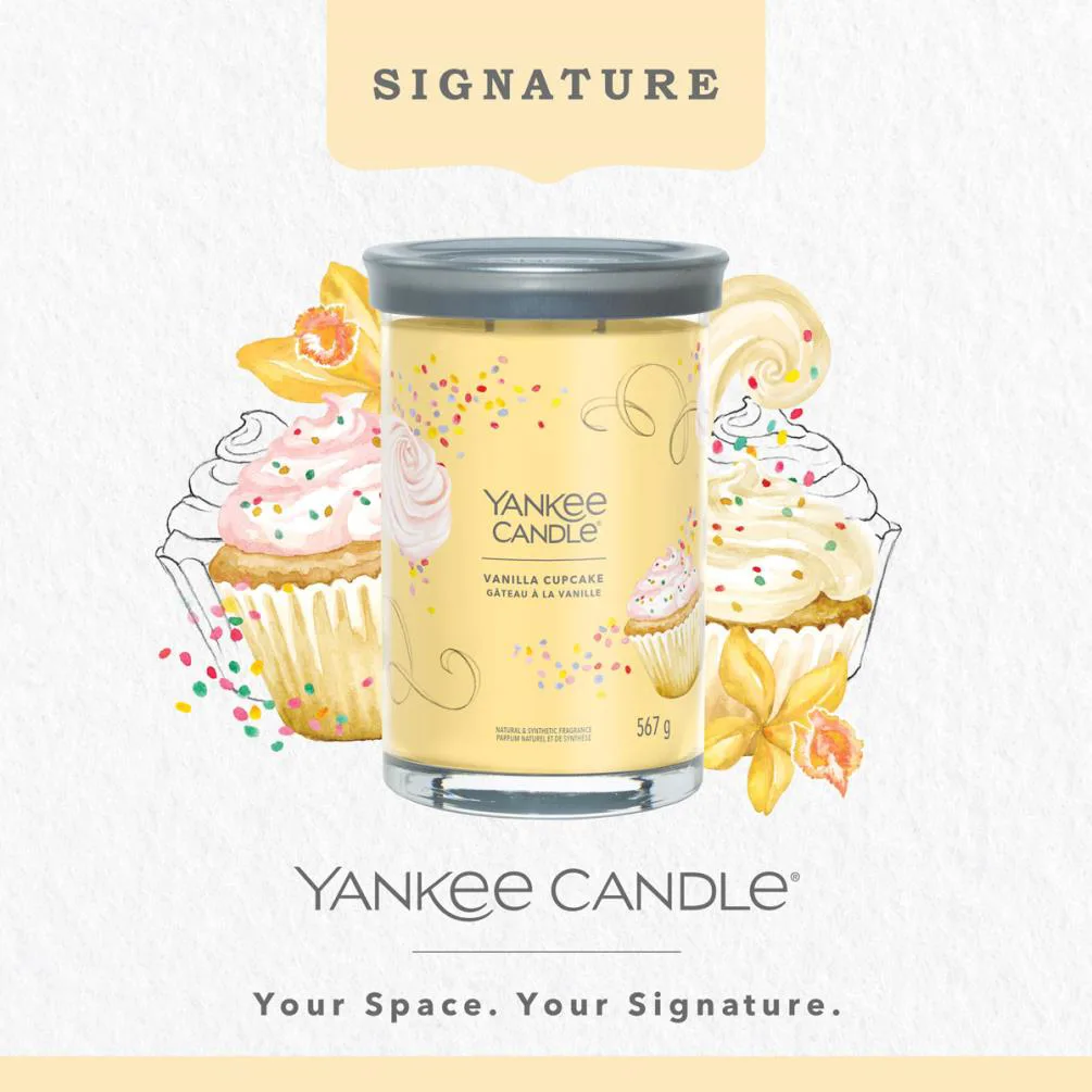 Yankee Candle Vanilla Cupcake Large Tumbler Jar Extra Image 2