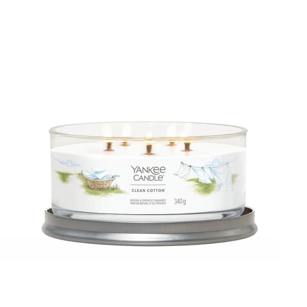 Yankee Candle Clean Cotton Medium 5-Wick Jar Extra Image 1