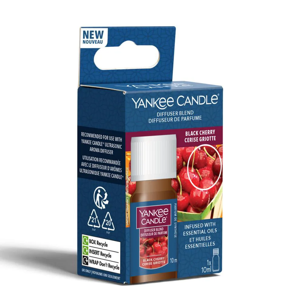 Yankee Candle Black Cherry Aroma Diffuser Oil 10ml Extra Image 1