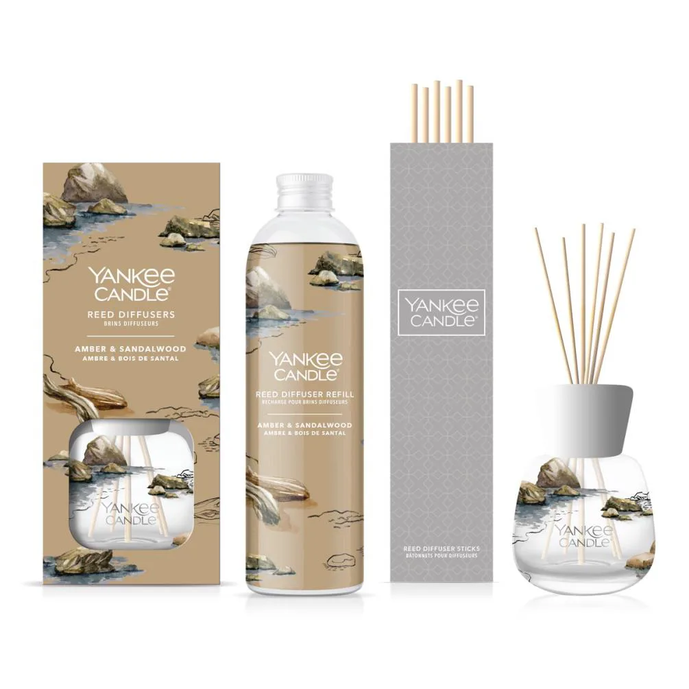 Yankee Candle Amber & Sandalwood Reed Diffuser Extra Image 1