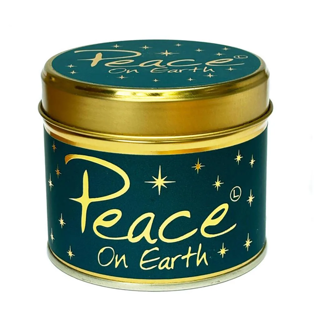 Lily-Flame Peace On Earth Tin Candle Extra Image 1