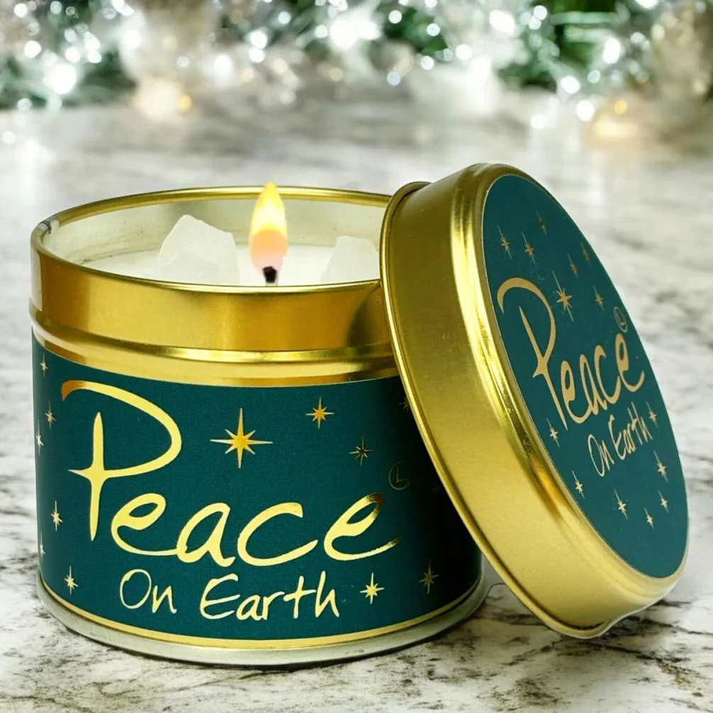 Lily-Flame Peace On Earth Tin Candle Extra Image 3