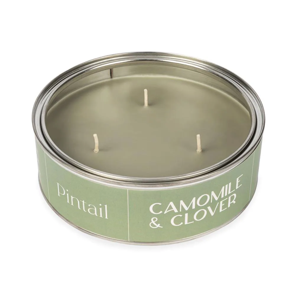 Pintail Candles Camomile & Clover Triple Wick Tin Candle Extra Image 2