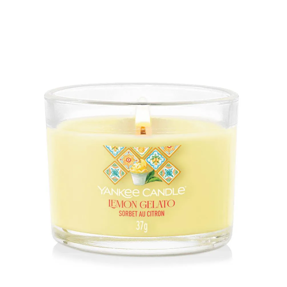 Yankee Candle Lemon Gelato Filled Votive Candle Extra Image 2