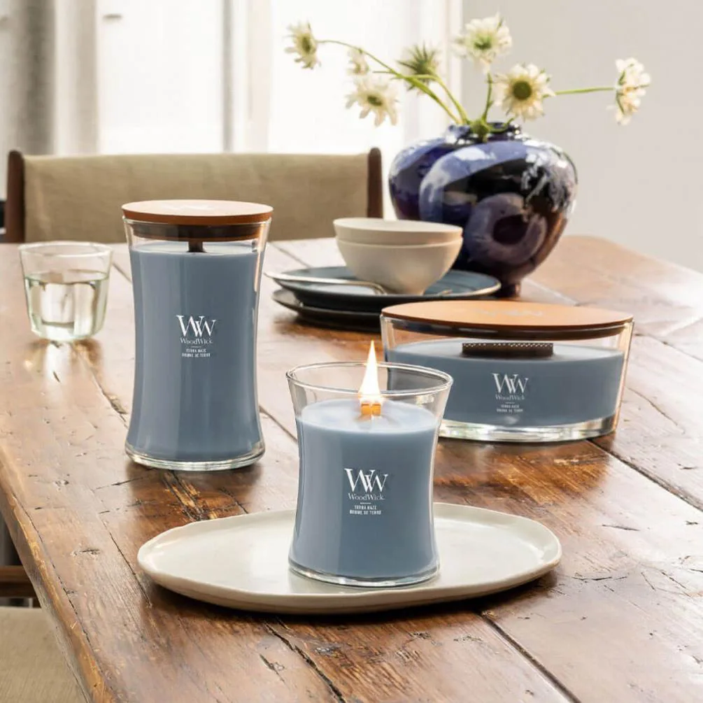 WoodWick Terra Haze Large Hourglass Candle Extra Image 3