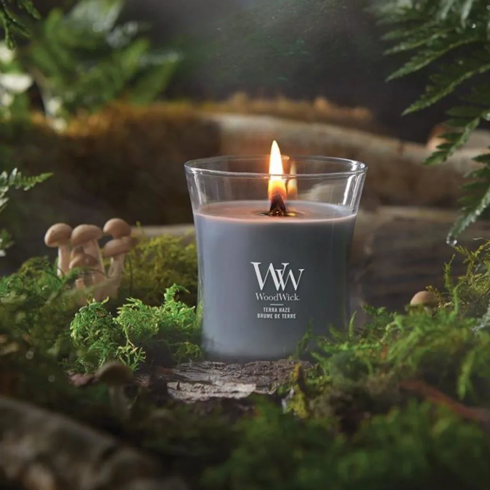 WoodWick Terra Haze Medium Hourglass Candle Extra Image 2