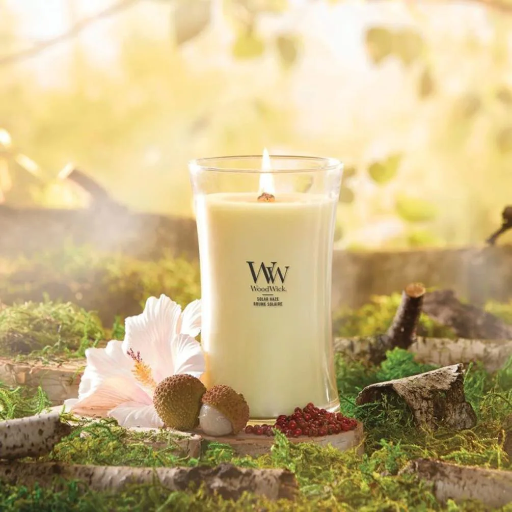 WoodWick Solar Haze Large Hourglass Candle Extra Image 2