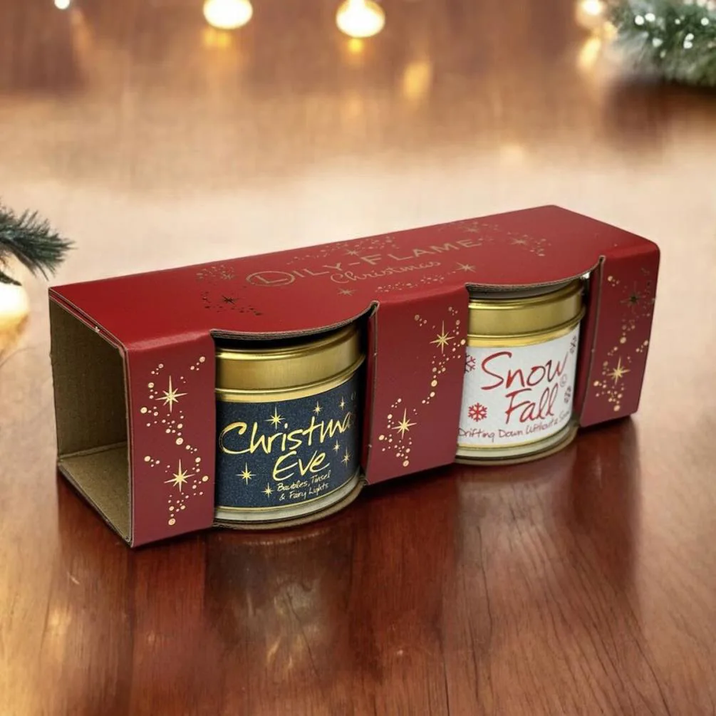 Lily-Flame Christmas 2 Mini Tin Candle Gift Set Extra Image 1