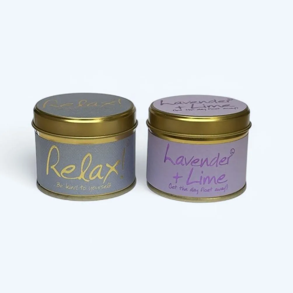 Lily-Flame Relaxing 2 Mini Tin Candle Gift Set Extra Image 3