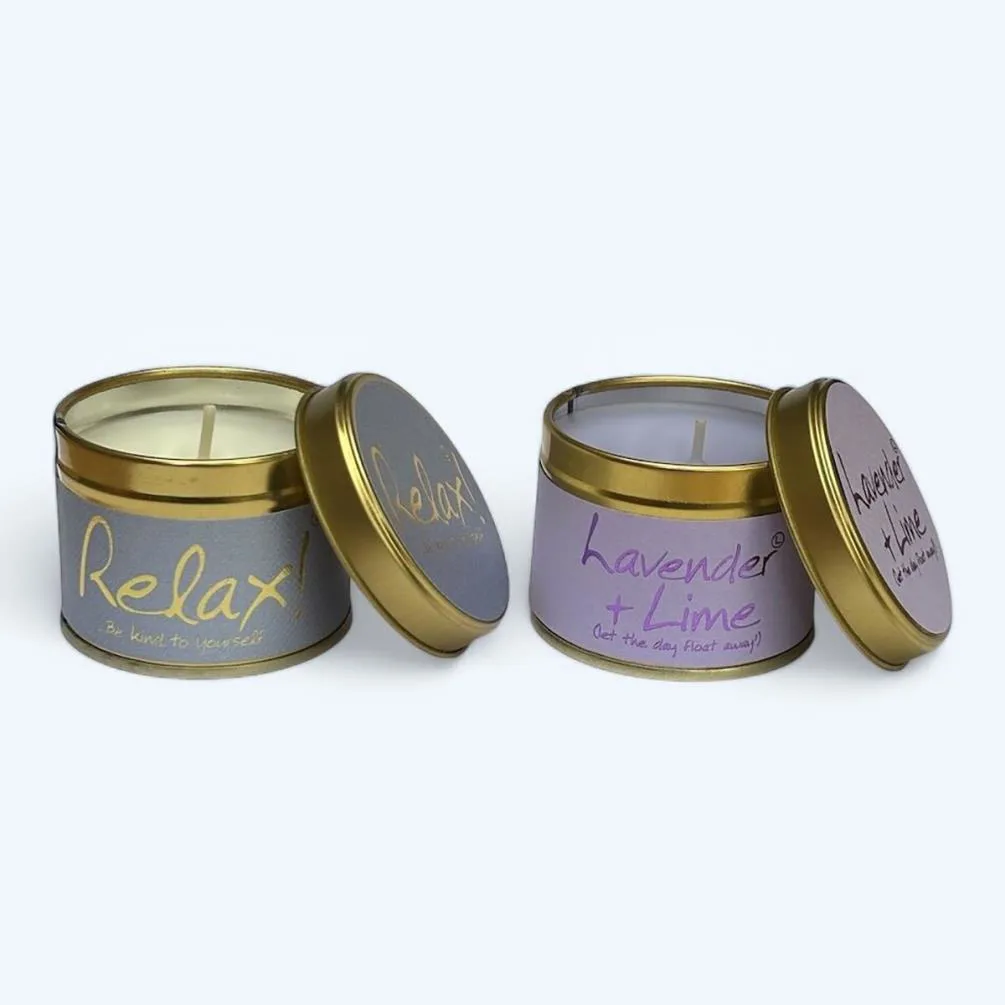 Lily-Flame Relaxing 2 Mini Tin Candle Gift Set Extra Image 4