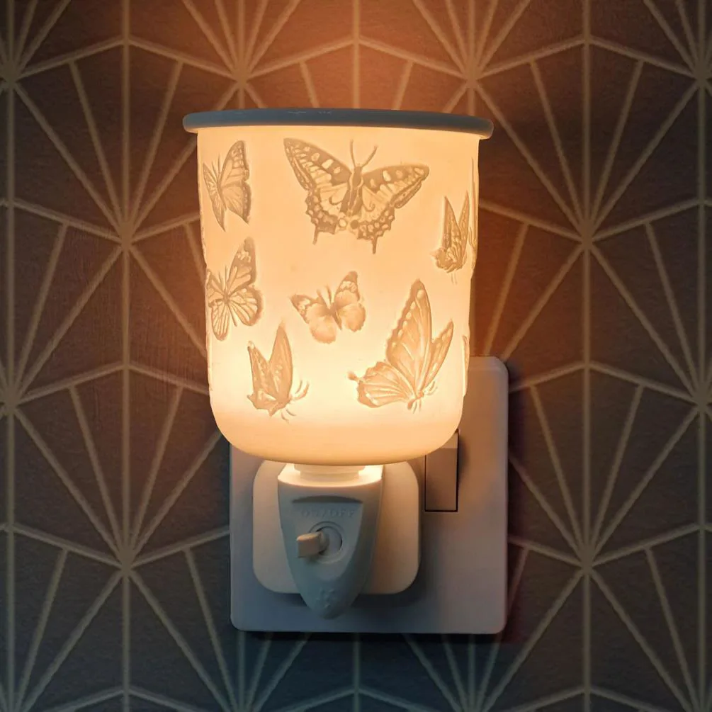 Cello Butterfly Porcelain Plug In Wax Melt Warmer Extra Image 1