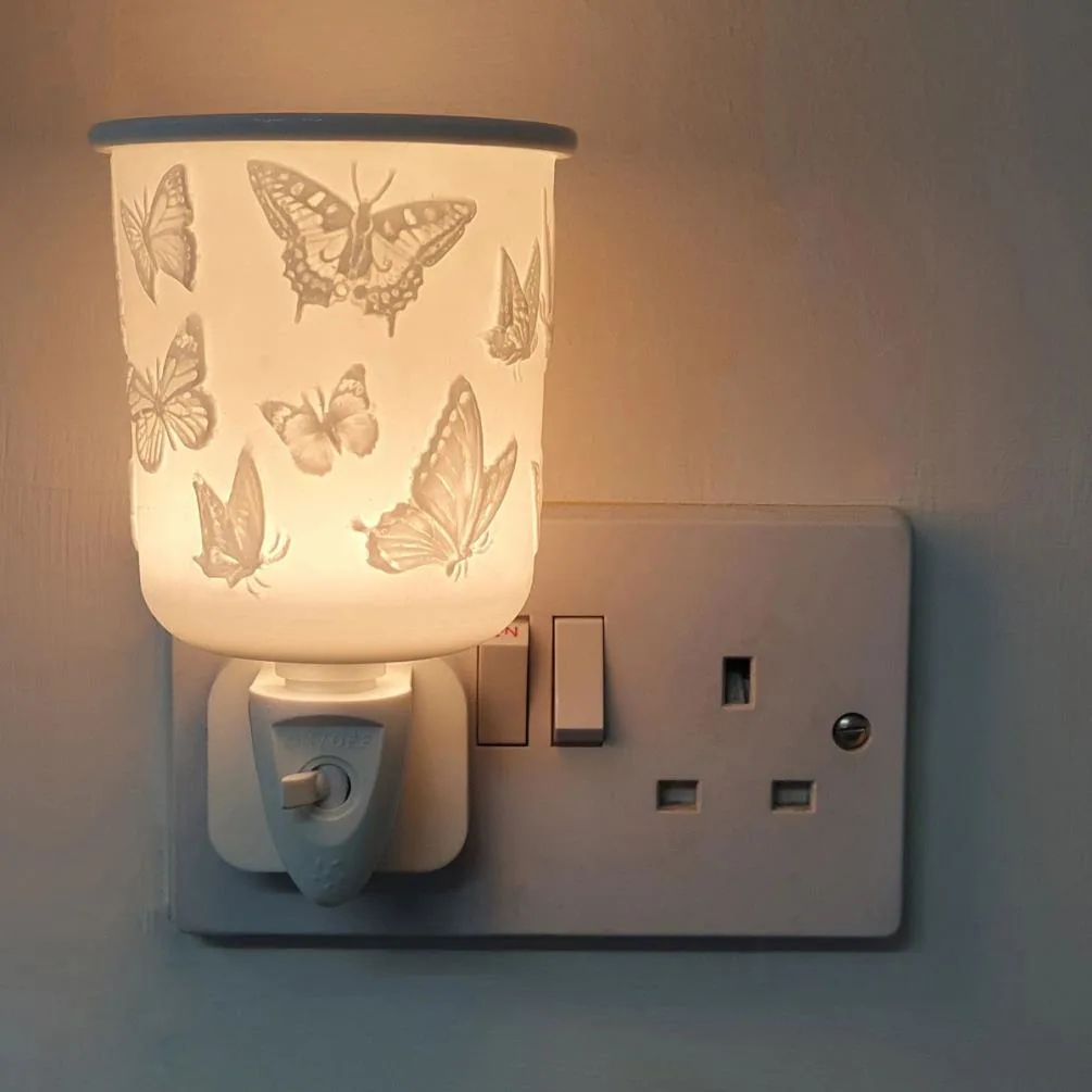 Cello Butterfly Porcelain Plug In Wax Melt Warmer Extra Image 2