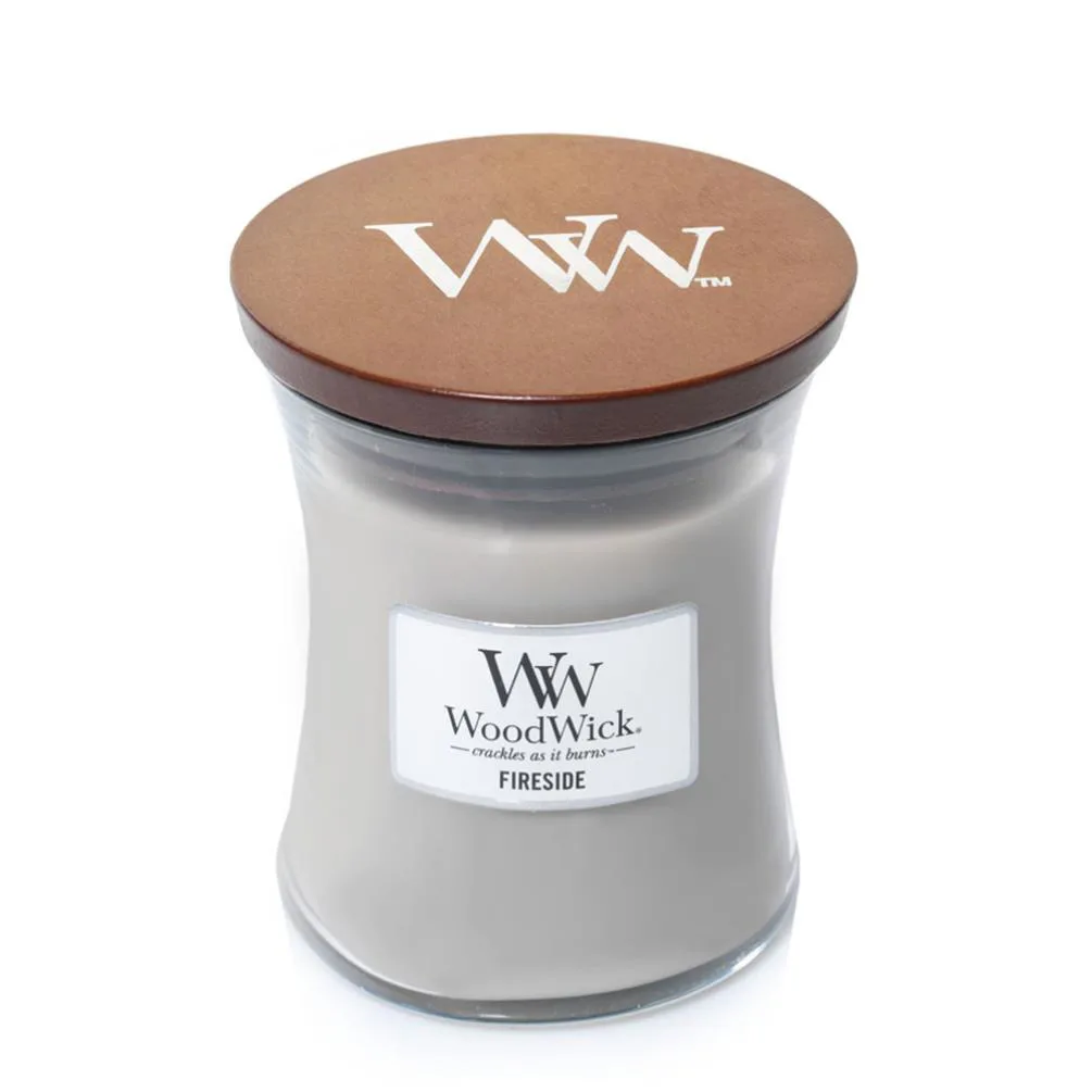 WoodWick Fireside Medium Hourglass Candle Extra Image 1
