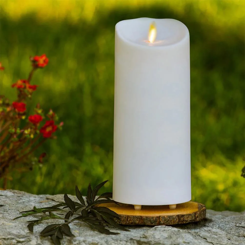 Luminara Outdoor LED Pillar Candle 18cm x 9cm Extra Image 1
