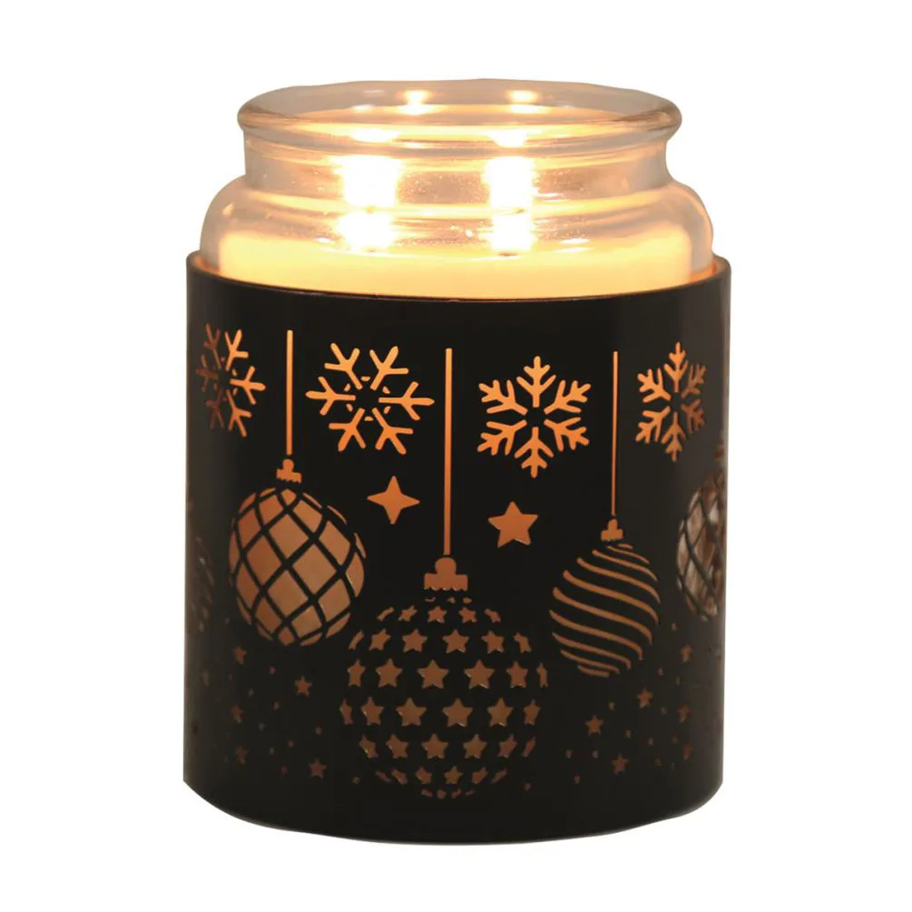 Aroma Black Baubles Jar Sleeve & Wax Melt Warmer Extra Image 1