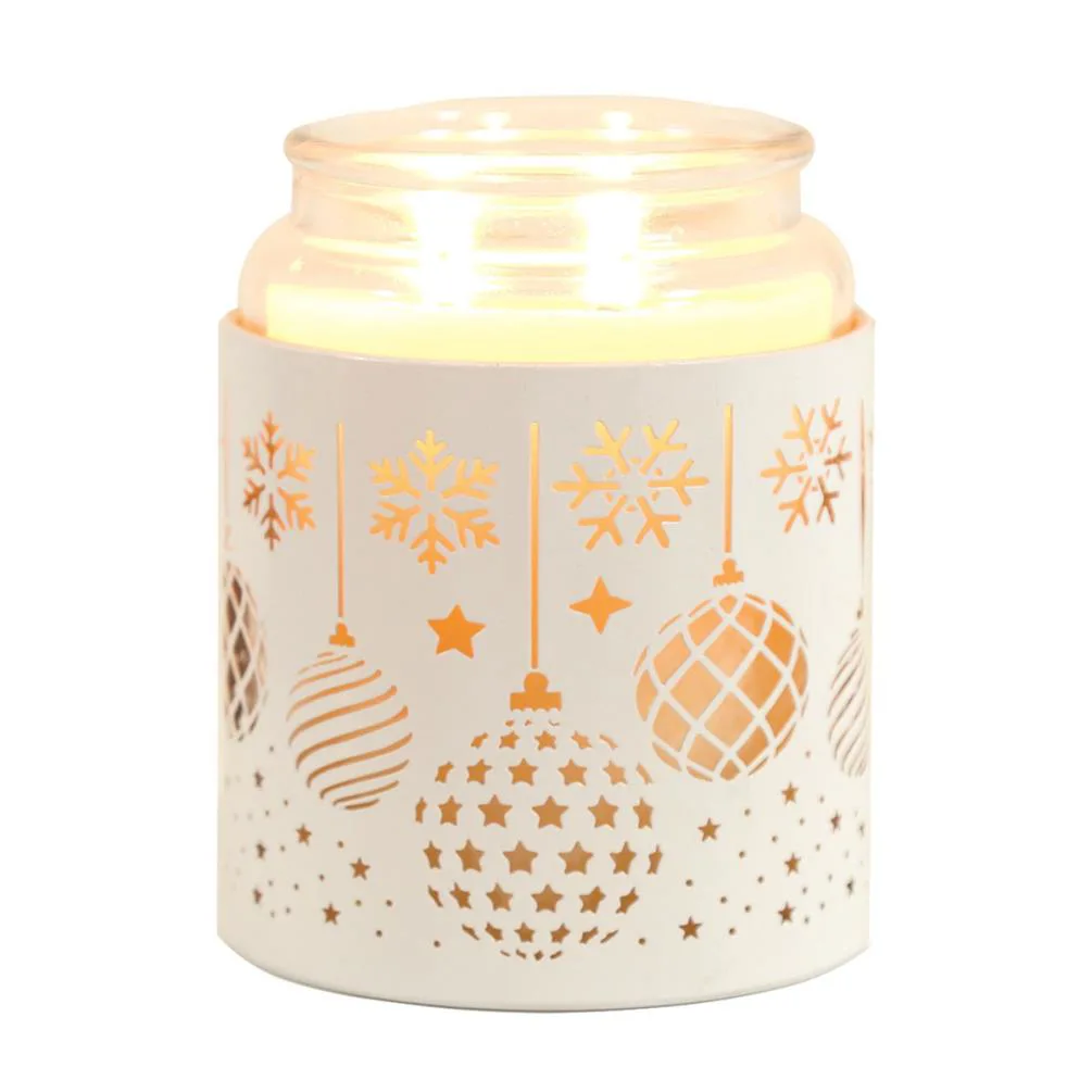 Aroma White Baubles Jar Sleeve & Wax Melt Warmer Extra Image 2