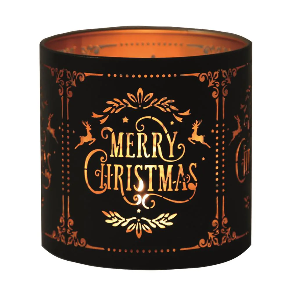 Aroma Black Merry Christmas Jar Sleeve & Wax Melt Warmer Extra Image 2