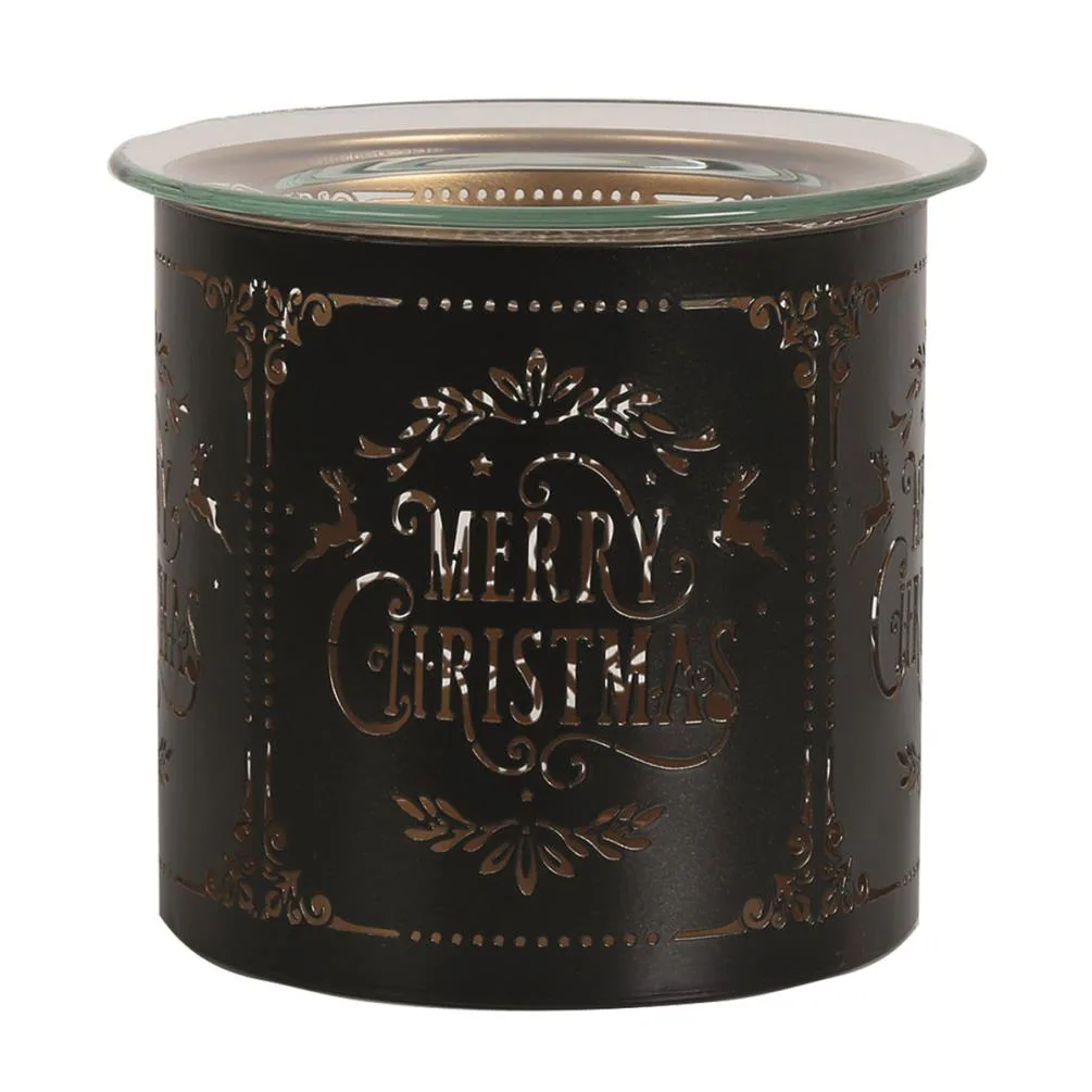 Aroma Black Merry Christmas Jar Sleeve & Wax Melt Warmer Extra Image 3