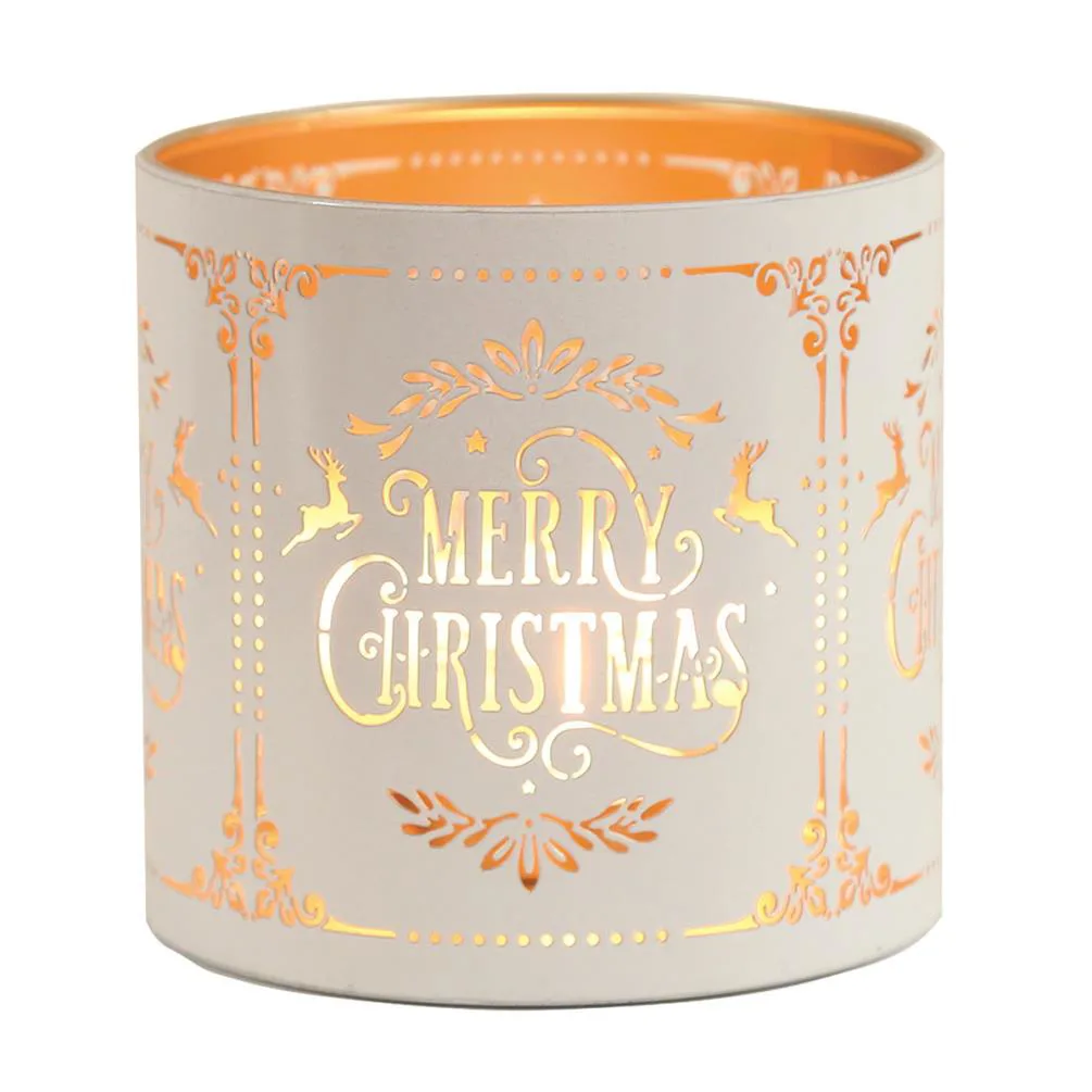 Aroma White Merry Christmas Jar Sleeve & Wax Melt Warmer Extra Image 2