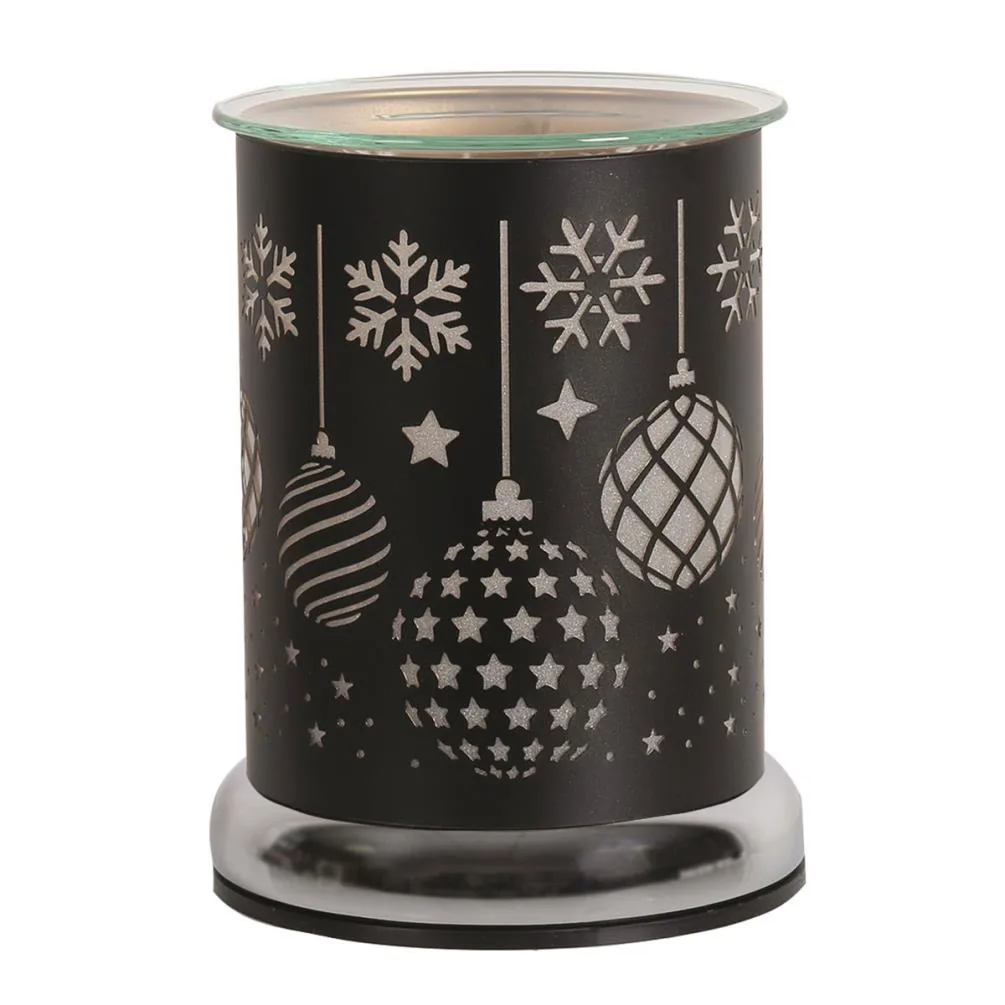 Aroma Black Baubles Cylinder Electric Wax Melt Warmer Extra Image 1