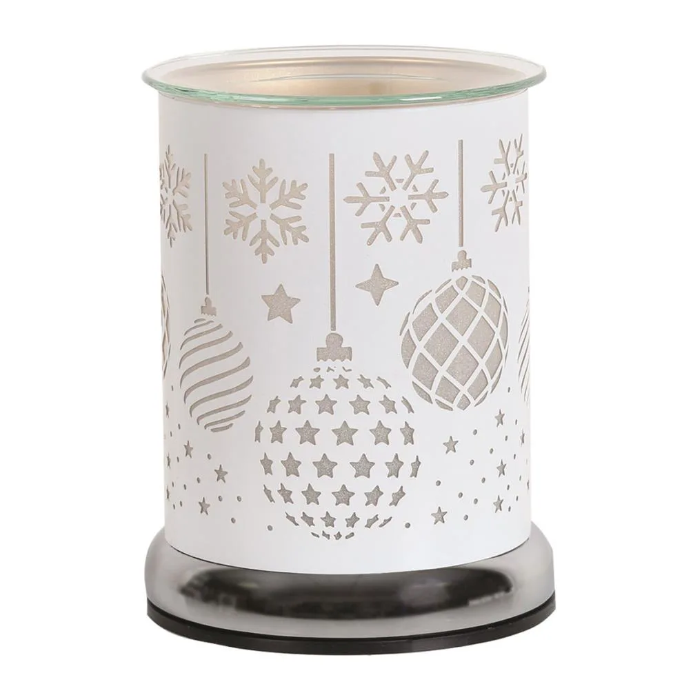 Aroma White Baubles Cylinder Electric Wax Melt Warmer Extra Image 1