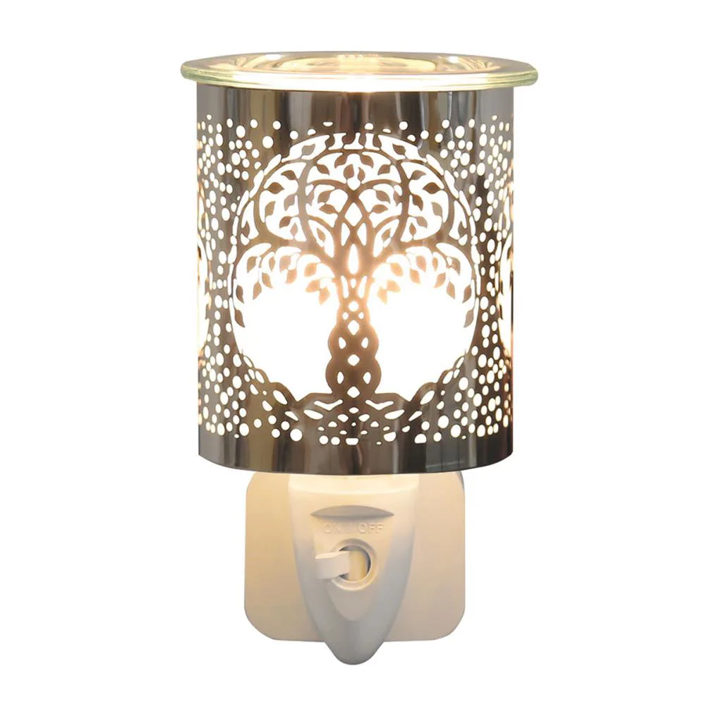 Aroma Chrome Tree of Life Plug In Wax Melt Warmer Extra Image 1