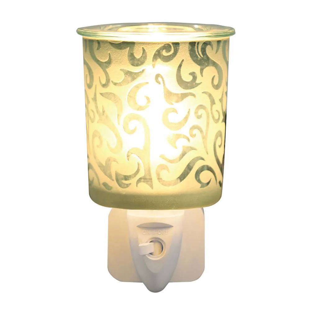 Aroma Green Swirl Plug In Wax Melt Warmer Extra Image 1