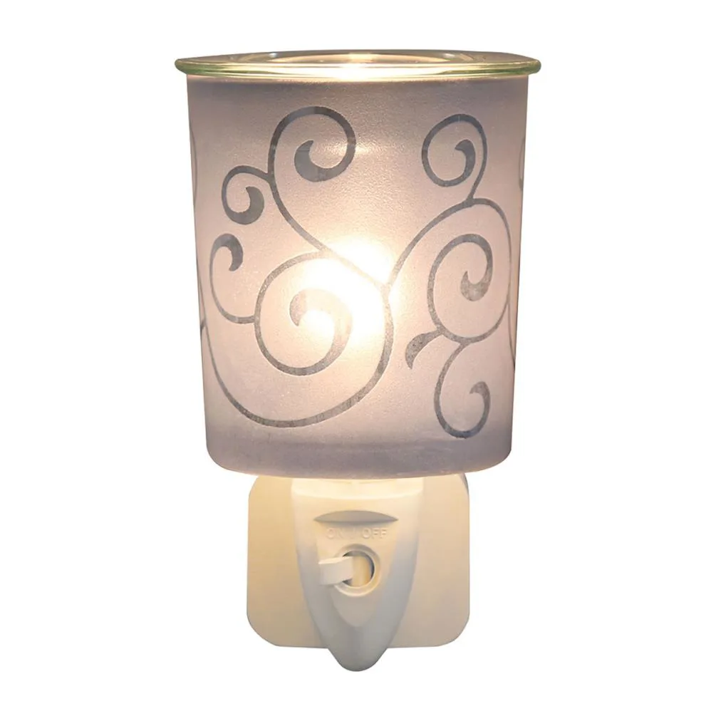 Aroma Blue Swirl Plug In Wax Melt Warmer Extra Image 1