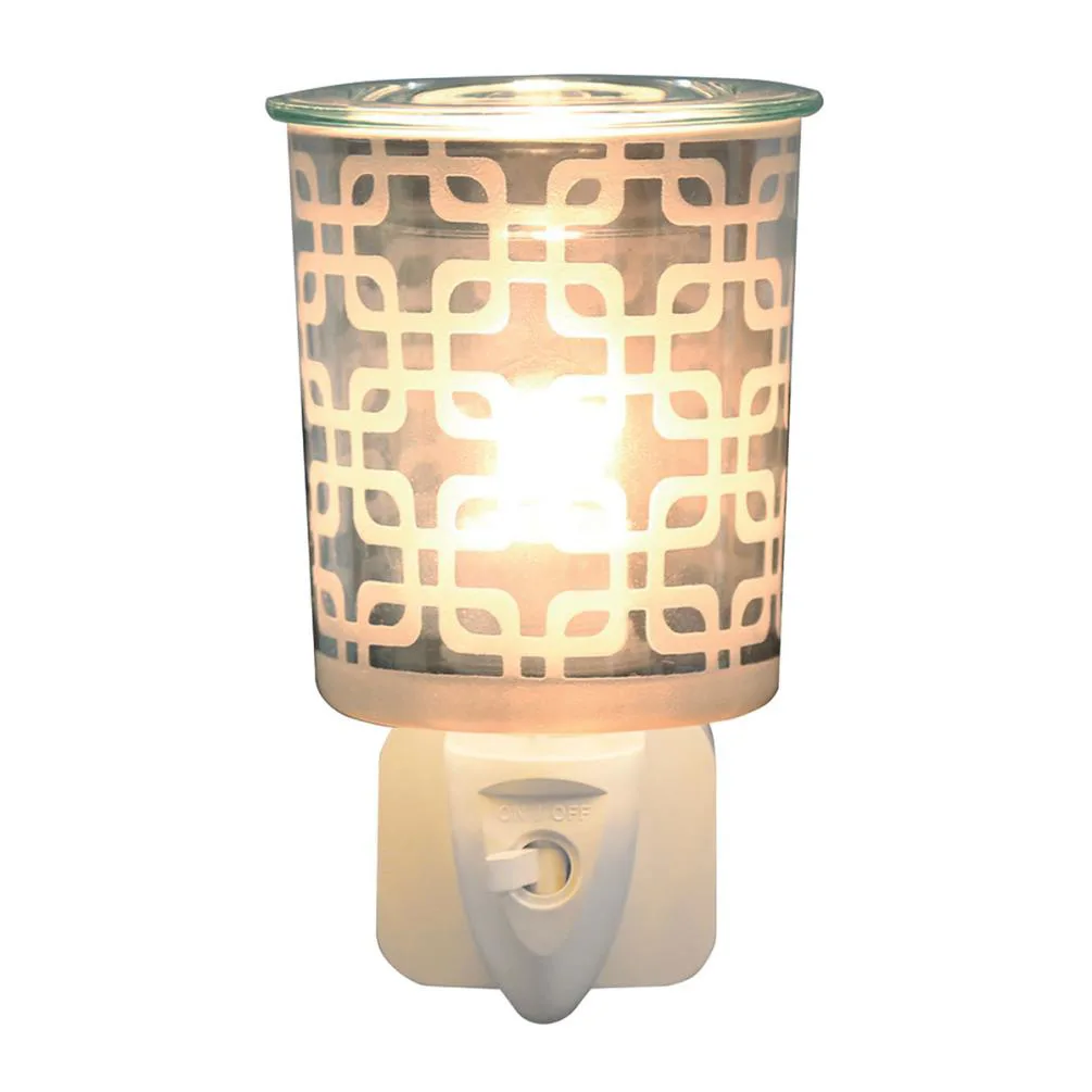Aroma Pewter Squares Plug In Wax Melt Warmer Extra Image 1
