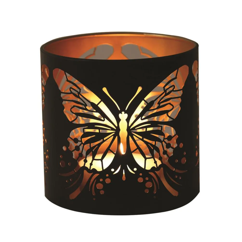Aroma Black & Gold Butterfly Jar Sleeve & Wax Melt Warmer Extra Image 2