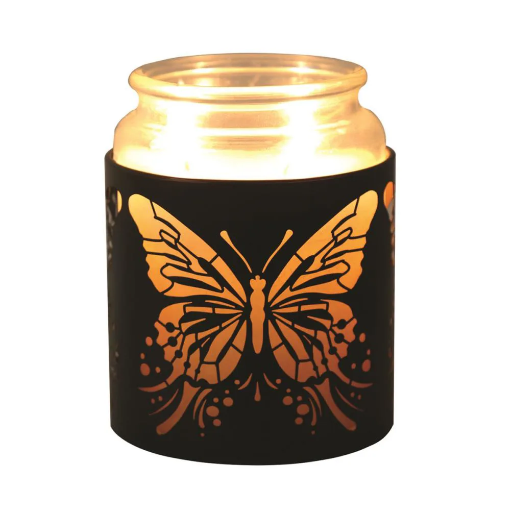 Aroma Black & Gold Butterfly Jar Sleeve & Wax Melt Warmer Extra Image 3