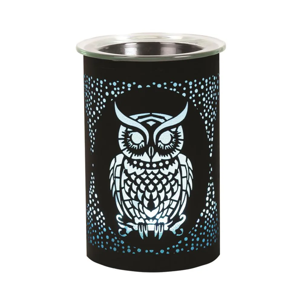 Aroma Black Owl Colour Changing Electric Wax Melt Warmer Extra Image 1