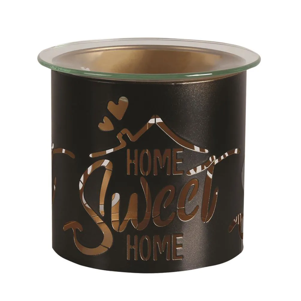 Aroma Black & Gold Home Sweet Home Jar Sleeve & Wax Melt Warmer Extra Image 1