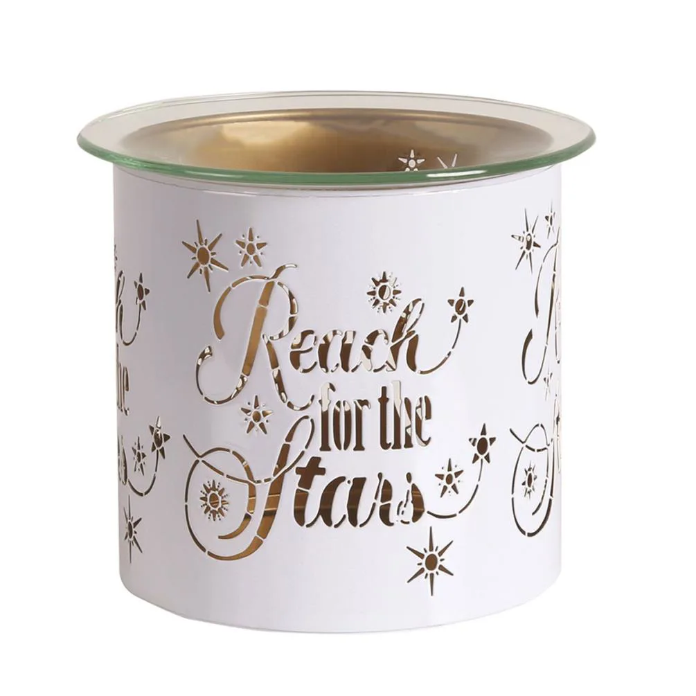 Aroma White & Gold Reach for the Stars Jar Sleeve & Wax Melt Warmer Extra Image 1