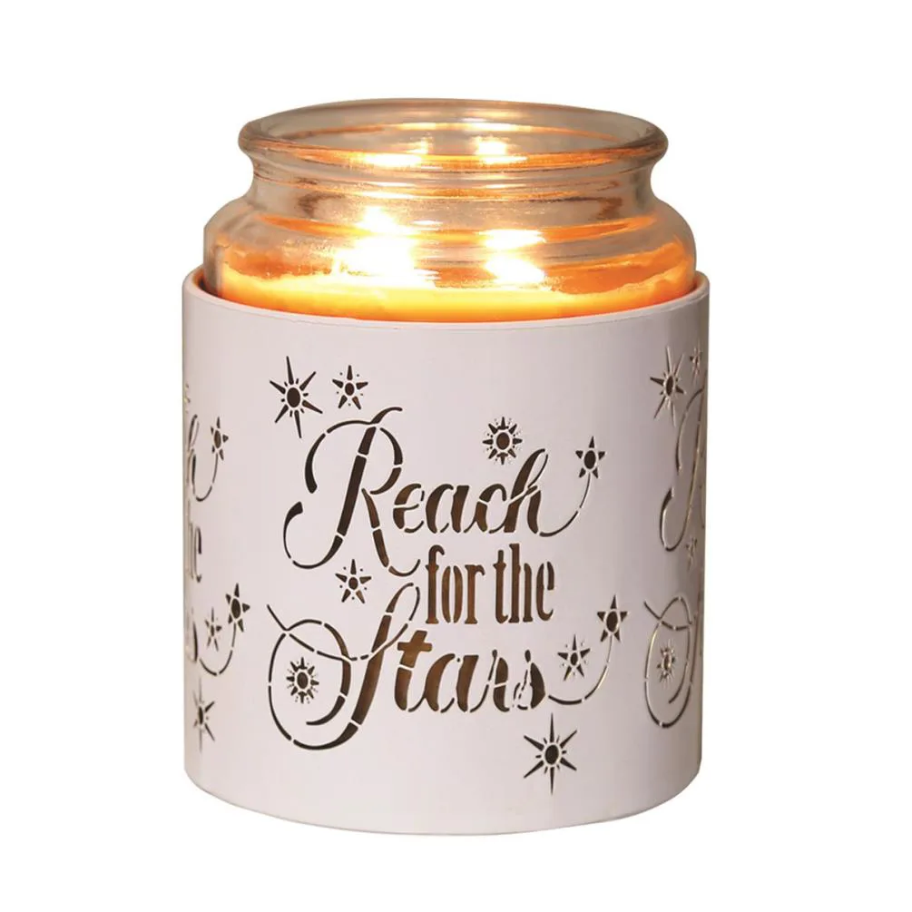 Aroma White & Gold Reach for the Stars Jar Sleeve & Wax Melt Warmer Extra Image 3