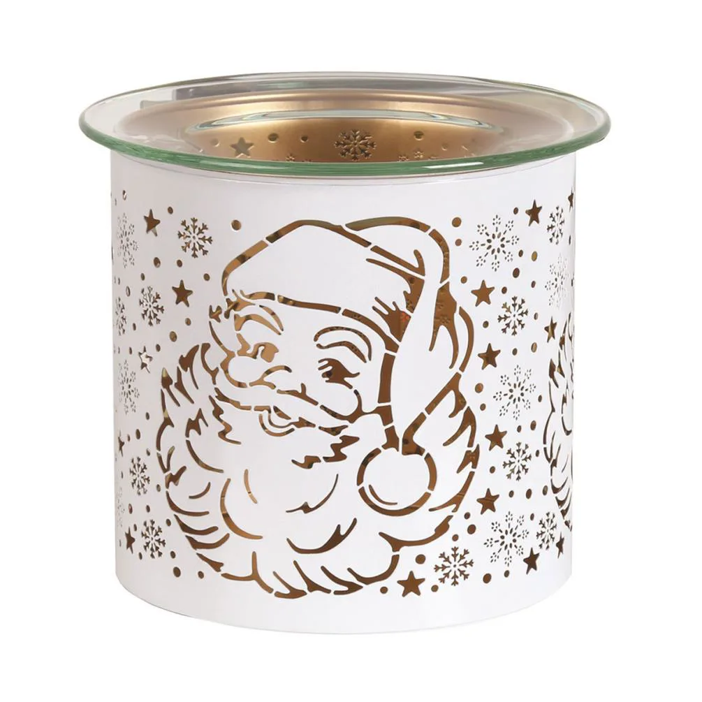 Aroma White & Gold Santa Jar Sleeve & Wax Melt Warmer Extra Image 1