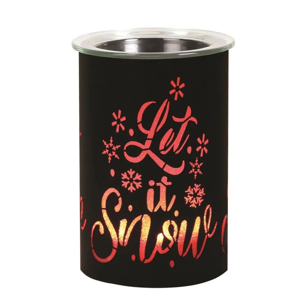 Aroma Black Let It Snow Colour Changing Electric Wax Melt Warmer Extra Image 1